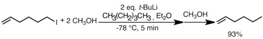 Rapid lithium iodide exchange