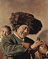 Two laughing boys with mug of beer by Frans Hals; Hofje van Mevrouw van Aerden, Leerdam