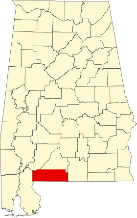 Localisation de Comté d'Escambia(Escambia County)