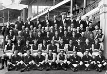 Melbourne Football Club 1940 VFL Premier Team. Truscott front row third from right Melbourne fc 1940.jpg