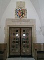 Mural memorial to Bishop John Macmillan in Guildford Cathedral, Surrey (1956).