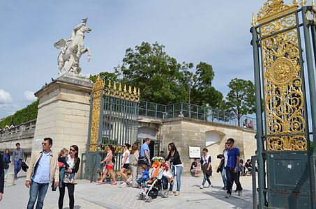 West gateway to the garden, designed by Ange-Jacques Gabriel