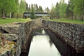 Taipaleen museokanava Varkaudessa.