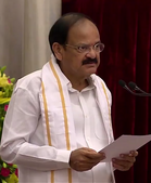 Venkaiah Naidu was elected as the Vice President of India. Venkaiah Naidu.png