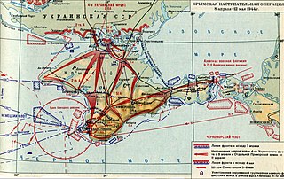 <span class="mw-page-title-main">Crimean offensive</span> 1944 offensive into Crimea by the Red Army during World War II