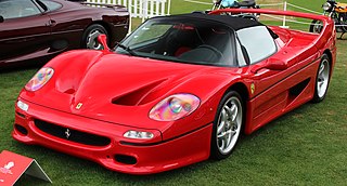 <span class="mw-page-title-main">Ferrari F50</span> Italian flagship sports car produced by Ferrari from 1995–1997