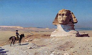 Bonaparte devant le Sphinx par Jean-Léon Gérôme, 1867-1868, Hearst Castle.