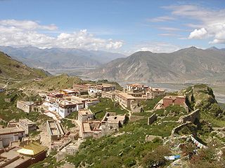 <span class="mw-page-title-main">Ganden Monastery</span> Tibetan Buddhist monastery in Lhasa, Tibet, China