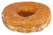 Glazed raised doughnut