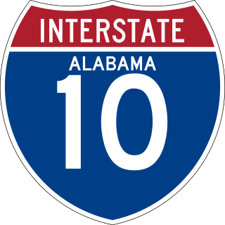 <span class="mw-page-title-main">Interstate 10 in Alabama</span> Interstate Highway in Alabama