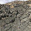 These craggy looking cliffs might appear to be volcanic but they are actually weathered limestone (2019)