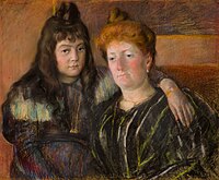 Madame Gaillard and Her Daughter Marie-Thérèse (1899), pastel, Reynolda Evi Amerikan Sanatı Müzesi