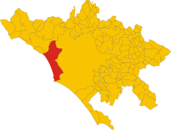 Fiumicino within the Metropolitan City of Rome