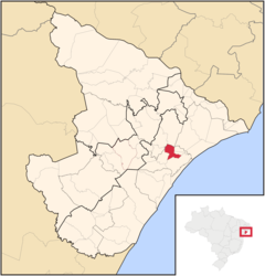 Rosário do Catete – Mappa