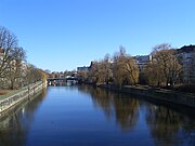 Spree zwischen Moabit (links) und Hansaviertel (rechts)