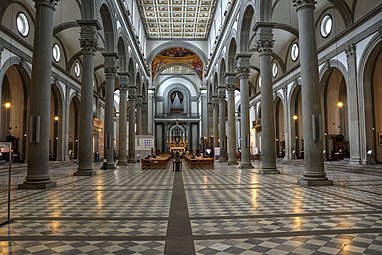 A firenzei San Lorenzo-i templom belseje