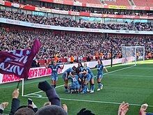 Aston Villa face Arsenal at The Emirates Stadium, 2023 Villa Arsenal Emirates.jpg