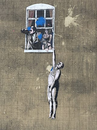 <i>Well Hung Lover</i> Mural in Bristol