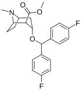 Difluoropine is a stimulant drug which acts as a more selective dopamine reuptake inhibitor than cocaine.