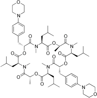 <span class="mw-page-title-main">Emodepside</span> Chemical compound