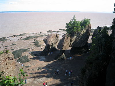 Hopewell Rocks at low tide