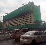 Demolition of the hotel; August 2016 InterContinental Manila demolition.jpg