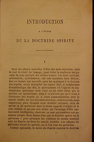 <i>The Spirits Book</i> 1857 publication about Spiritism by Allan Kardec