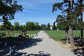 Vue sur le Pâquier d'Annecy datant de 2017.