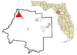 Location in Levy County and the state of Florida