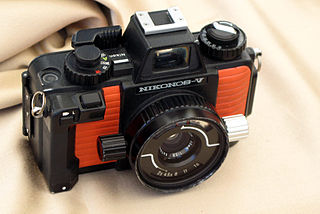 <span class="mw-page-title-main">Nikonos</span> Brand of 35mm film amphibious cameras