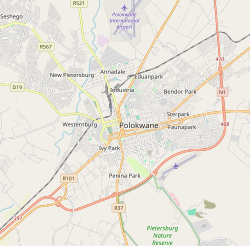 Location of Polokwane