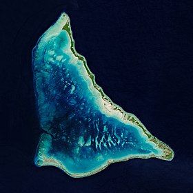 Image satellite de Tarawa.