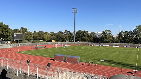 Mommsenstadion lieu d'entrainement pour l'Allemagne.