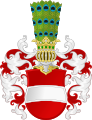 Armoiries du duché puis de l'archiduché d'Autriche avec ornements extérieurs.