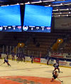 Die Arena Oskarshamn mit dem neuinstallierten LED-Videowürfel im September 2013