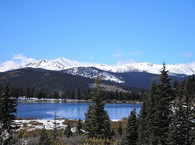 Echo Lake along the Mount Blue Sky Scenic Byway