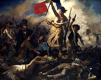 Eugène Delacroix: Sloboda predvodi narod (1830.), ulje na platnu, 260 cm × 325 cm