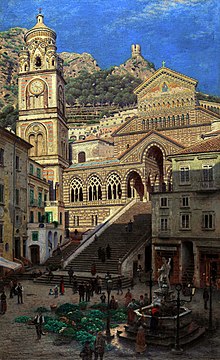 Painting by Aleksander Gierymski, between 1897 and 1899 Gierymski Amalfi Cathedral.jpg