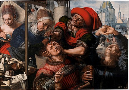 L'Excision de la pierre de folie, 1555, Musée du Prado, Madrid.