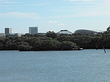 The overgrown hulk of Karangi in Homebush Bay in 2010 Karangi hulked.jpg