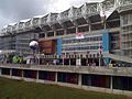 L'ingresso dello stadio