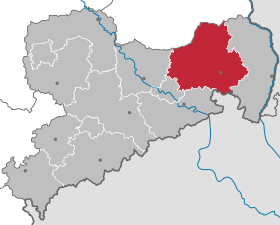 Localisation de Arrondissement de Bautzen