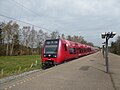 Linje B på stationen.