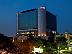 The Hyatt Regency Hotel dominates the Teynampet skyline