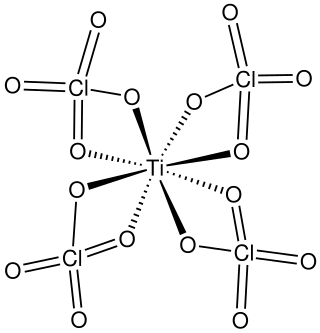 <span class="mw-page-title-main">Transition metal perchlorate complexes</span> Coordination complexes with perchlorate as ligand