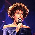 Whitney Houston op 31 maart 1991 geboren op 9 augustus 1963