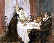 Breakfast by Albert Chevallier Tayler 1909