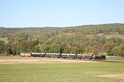 98 886 by Nordheim heading down the valley