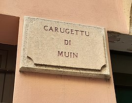 U Cartellu du carugettu di muin