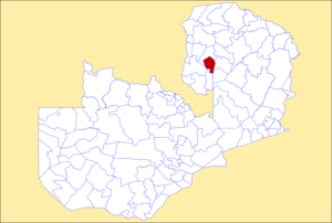 District location in Zambia